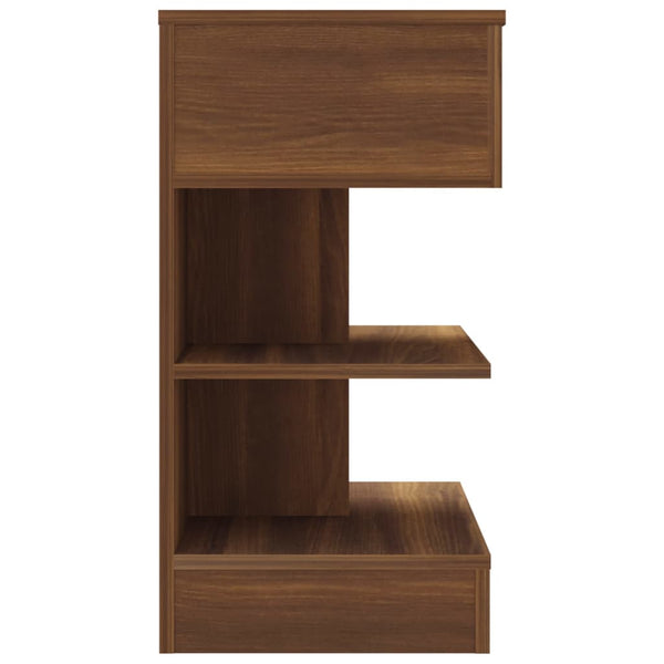 Nachttisch Braun Eichenoptik 40x35x65 cm