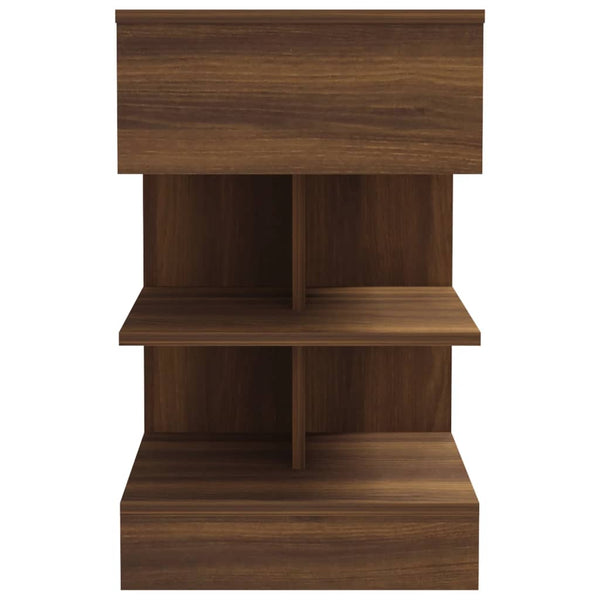 Nachttisch Braun Eichenoptik 40x35x65 cm