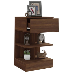 Nachttisch Braun Eichenoptik 40x35x65 cm