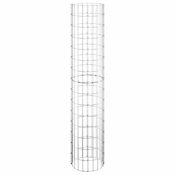 Gabionen-Säule Rund Verzinkter Stahl Ø30x150 cm