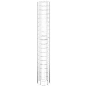 Gabionen-Säule Rund Verzinkter Stahl Ø30x200 cm