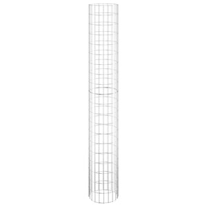 Gabionen-Säule Rund Verzinkter Stahl Ø30x200 cm