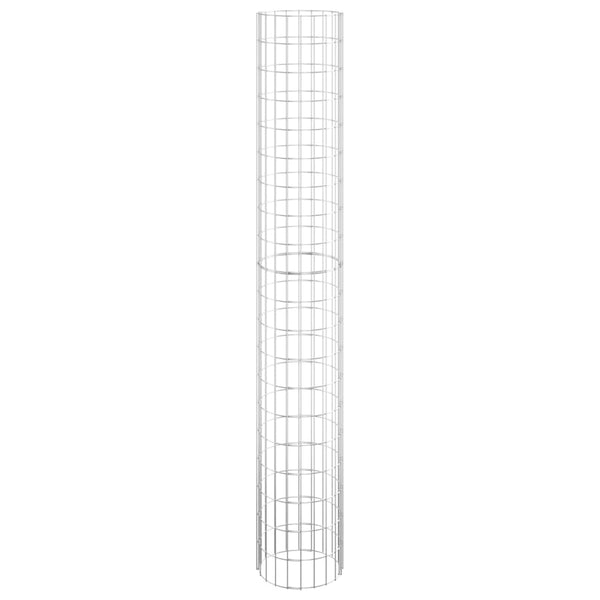 Gabionen-Säule Rund Verzinkter Stahl Ø30x200 cm
