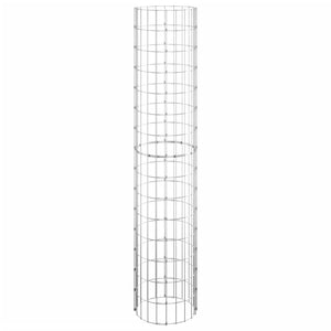 vidaXL Jardinières surélevées gabions 3 pcs. Rond Acier galvanisé Ø30x150 cm