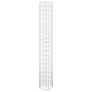 Gabionen-Hochbeete 3 Stk. Rund Verzinkter Stahl Ø30x200 cm