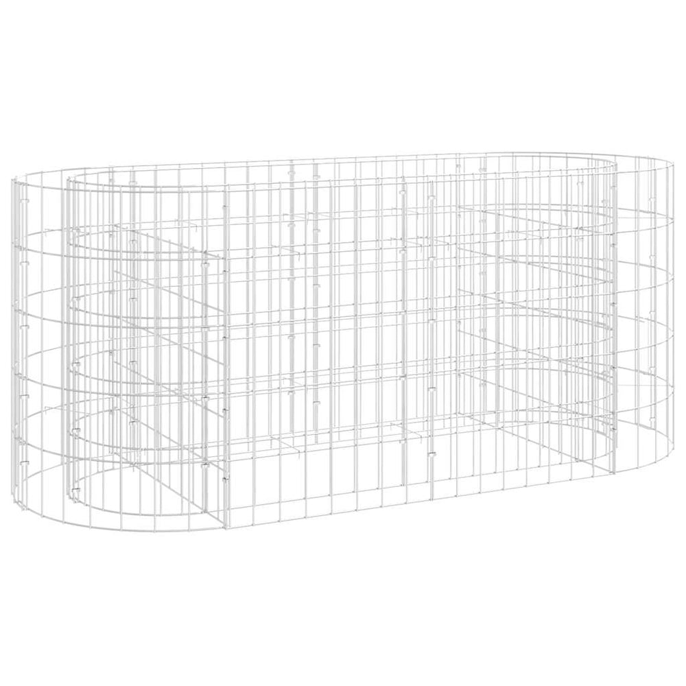 Gabionen-Hochbeet Verzinktes Eisen 120x50x50 cm