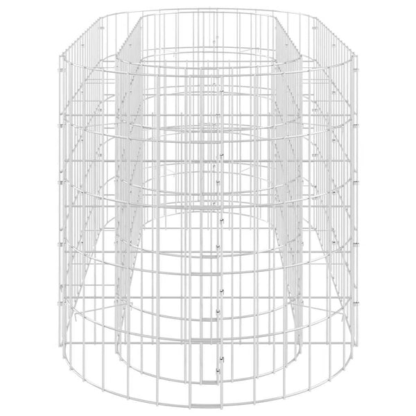 Gabionen-Hochbeet Verzinktes Eisen 120x50x50 cm