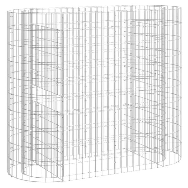 Gabionen-Hochbeet Verzinktes Eisen 120x50x100 cm