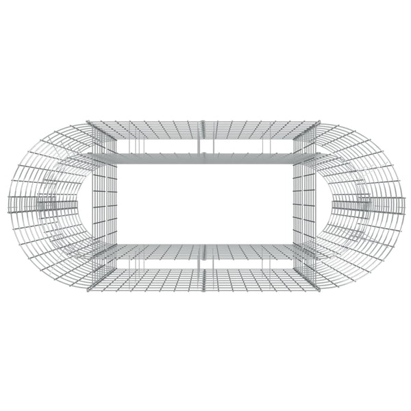 Gabionen-Hochbeet Verzinktes Eisen 120x50x100 cm