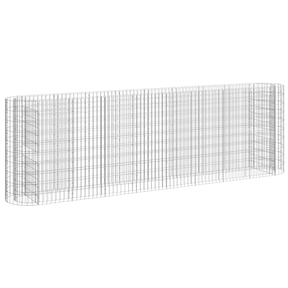 Gabionen-Hochbeet Verzinktes Eisen 330x50x100 cm