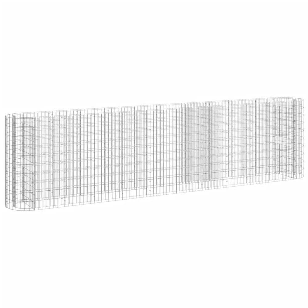 Gabionen-Hochbeet Verzinktes Eisen 400x50x100 cm