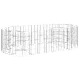 Gabionen-Hochbeet Verzinktes Eisen 200x100x50 cm