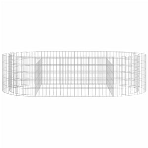 Gabionen-Hochbeet Verzinktes Eisen 200x100x50 cm
