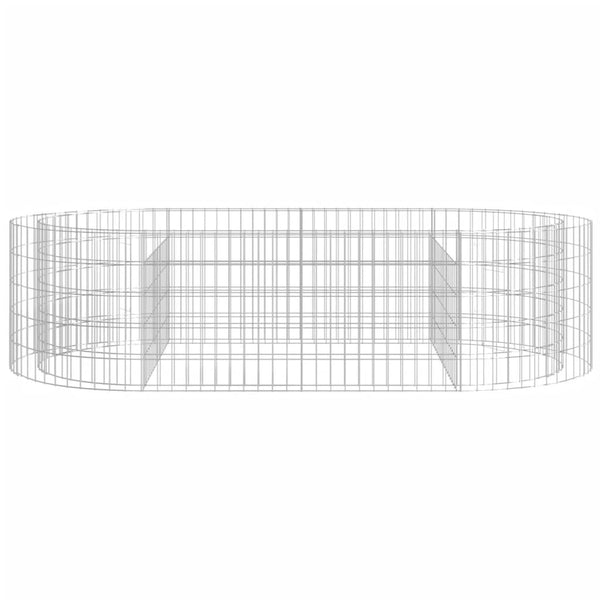 Gabionen-Hochbeet Verzinktes Eisen 200x100x50 cm