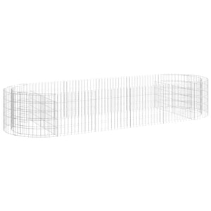 Gabionen-Hochbeet Verzinktes Eisen 300x100x50 cm