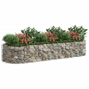 Gabionen-Hochbeet Verzinktes Eisen 300x100x50 cm