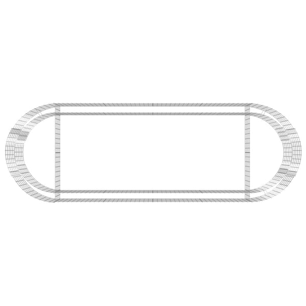 Gabionen-Hochbeet Verzinktes Eisen 300x100x50 cm