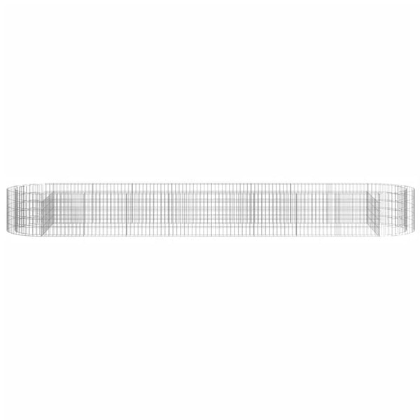 Gabionen-Hochbeet Verzinktes Eisen 500x100x50 cm