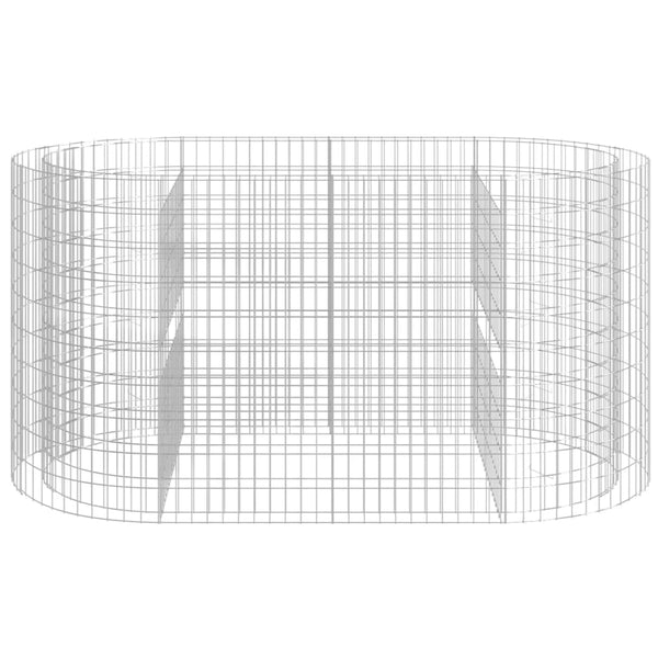 Gabionen-Hochbeet Verzinktes Eisen 200x100x100 cm