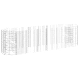 Gabionen-Hochbeet Verzinktes Eisen 400x100x100 cm