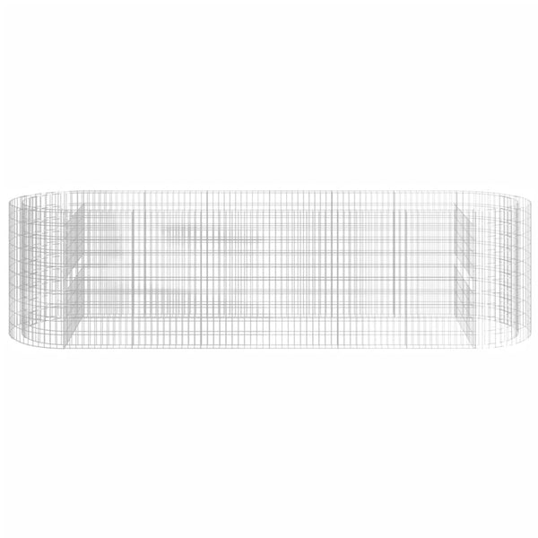 Gabionen-Hochbeet Verzinktes Eisen 400x100x100 cm
