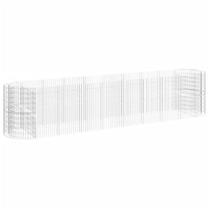 Gabionen-Hochbeet Verzinktes Eisen 500x100x100 cm
