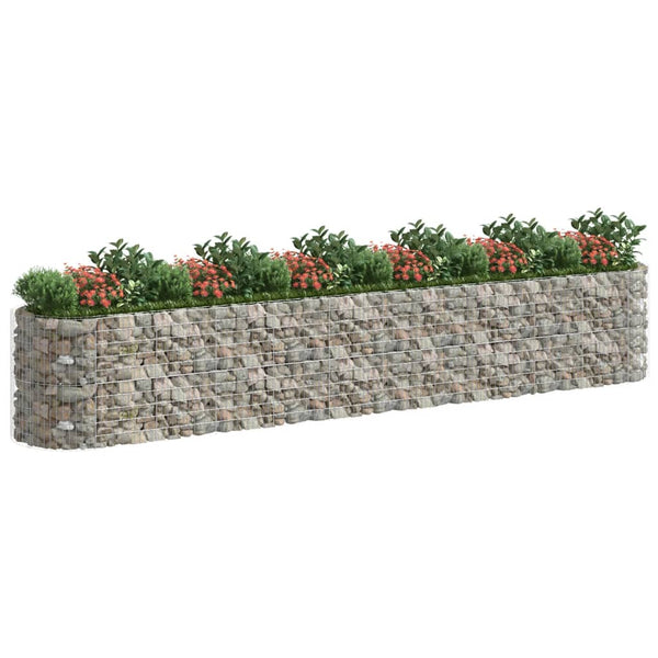 Gabionen-Hochbeet Verzinktes Eisen 600x100x100 cm