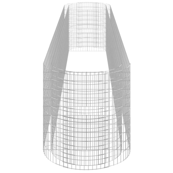 Gabionen-Hochbeet Verzinktes Eisen 600x100x100 cm