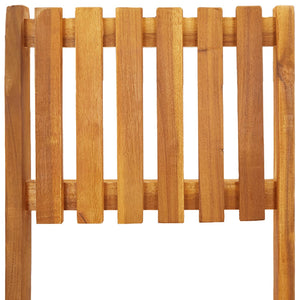 vidaXL Tabourets de bar de jardin pliants 2 pcs Bois d'acacia massif
