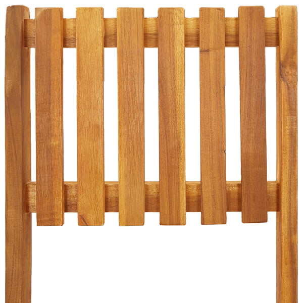 vidaXL Tabourets de bar de jardin pliants 2 pcs Bois d'acacia massif