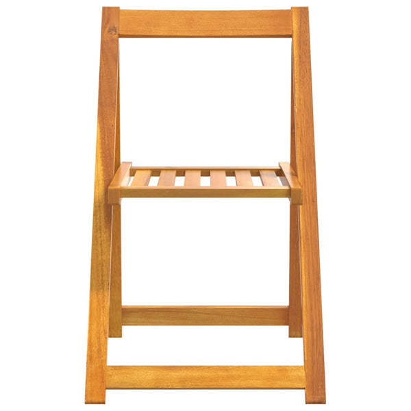 Klappbare Gartenstühle 4er Set Akazie Massivholz