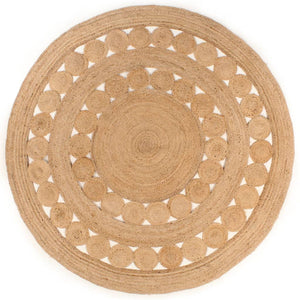 Jute Teppich Geflochten Rund 240cm