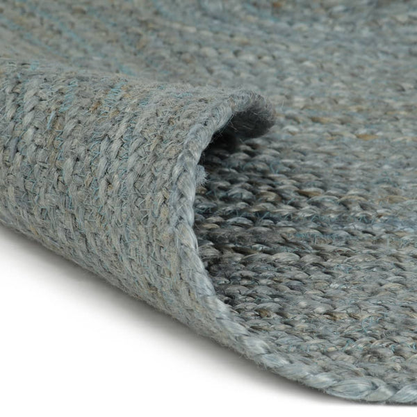 Handgefertigter Jute Teppich, Rund, Olivgrün, 180cm