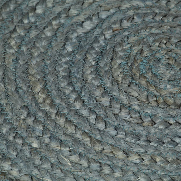 Handgefertigter Jute Teppich, Rund, Olivgrün, 180cm