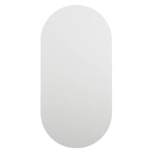 Spiegel mit LED-Leuchten 40x20 cm Glas Oval