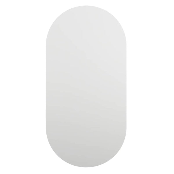 Spiegel mit LED-Leuchten 40x20 cm Glas Oval