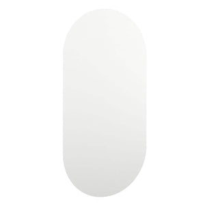 Spiegel mit LED-Leuchten 60x30 cm Glas Oval