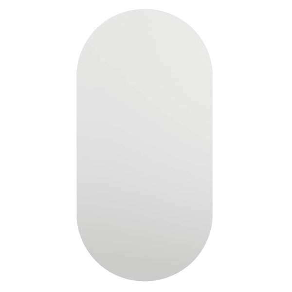 Spiegel mit LED-Leuchten 60x30 cm Glas Oval