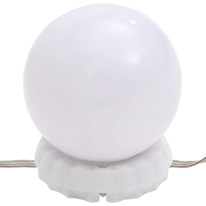 Spiegel mit LED-Leuchten 60x30 cm Glas Oval