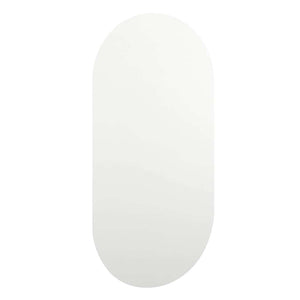 Spiegel mit LED-Leuchten 80x40 cm Glas Oval