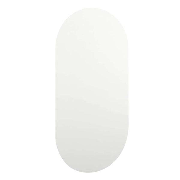Spiegel mit LED-Leuchten 80x40 cm Glas Oval