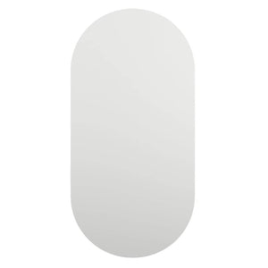 Spiegel mit LED-Leuchten 80x40 cm Glas Oval