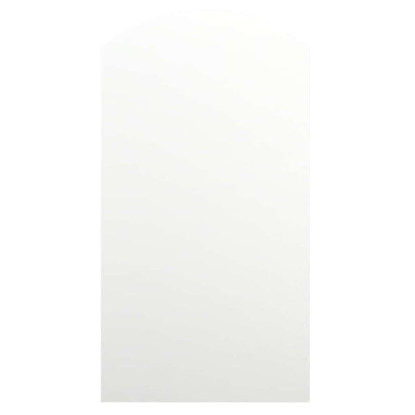 Spiegel mit LED-Leuchten 90x45 cm Glas Bogenförmig
