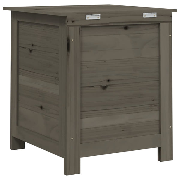 Outdoor-Kissenbox Anthrazit 50x50x56 cm Massivholz Tanne