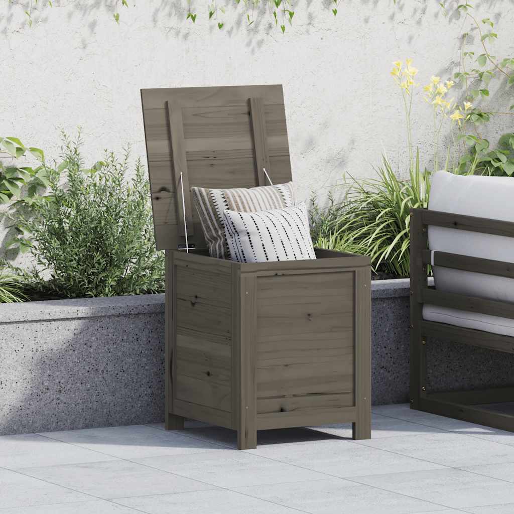 Outdoor-Kissenbox Anthrazit 50x50x56 cm Massivholz Tanne