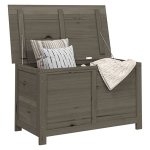 Outdoor-Kissenbox Anthrazit 100x50x56 cm Massivholz Tanne