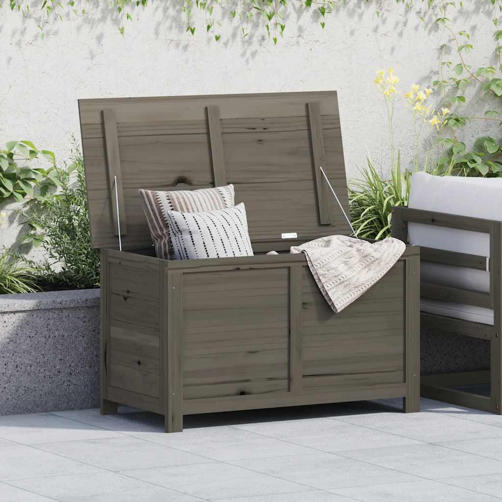 Outdoor-Kissenbox Anthrazit 100x50x56 cm Massivholz Tanne
