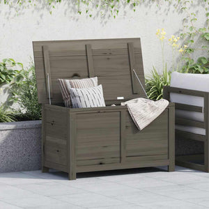 Outdoor-Kissenbox Braun 100x50x56 cm Massivholz Tanne