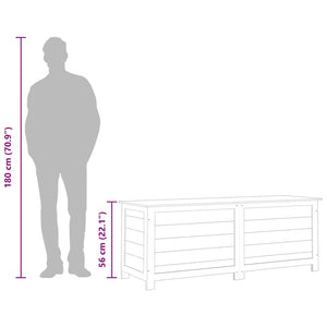 Outdoor-Kissenbox 150x50x56 cm Massivholz Tanne