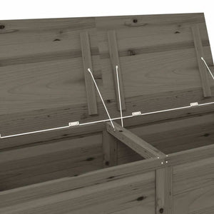Outdoor-Kissenbox Anthrazit 150x50x56 cm Massivholz Tanne